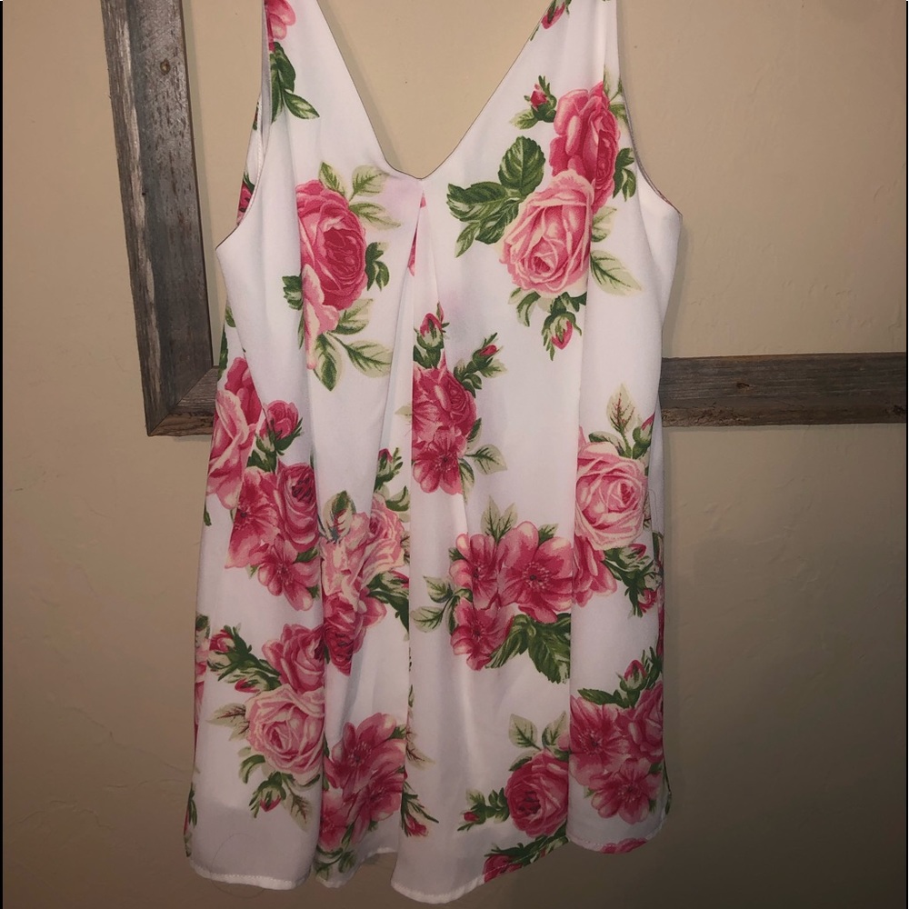 Audrey 3 + 1 flower print romper